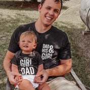 Dad + His Girl / Just a Girl and Her Dad - Set of 2 Shirts Little Mama Shirt Shop