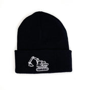 Child Beanie - Black - Excavator Little Mama Shirt Shop LLC