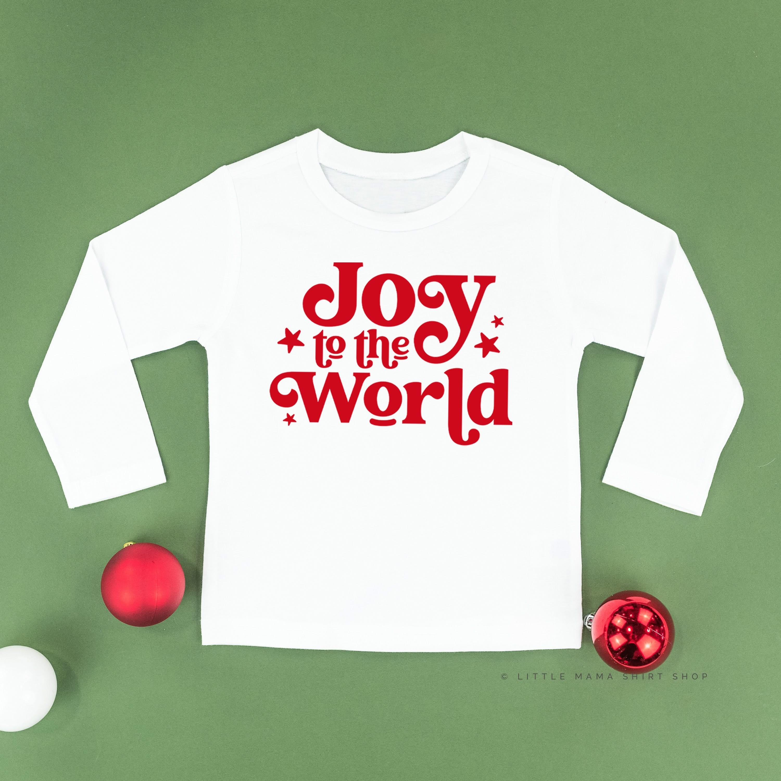 Joy To The World - Child LONG SLEEVE Tee Little Mama Shirt Shop