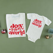 Joy To The World - Set of 2 Unisex Tees Little Mama Shirt Shop
