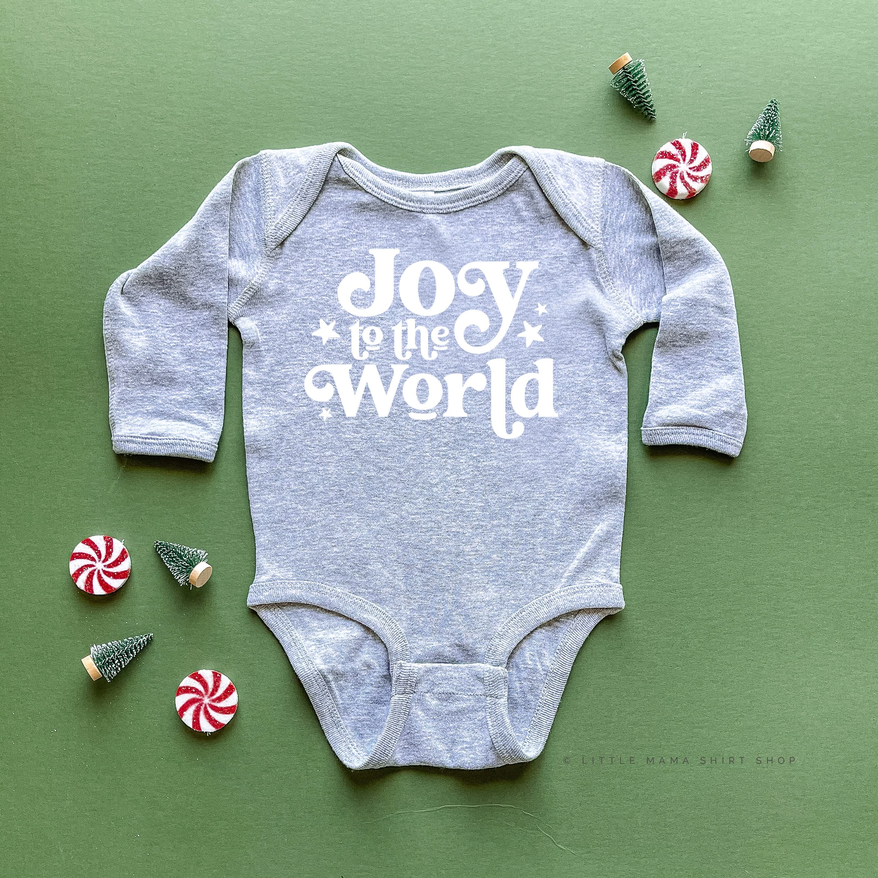 Joy To The World - Child LONG SLEEVE Tee Little Mama Shirt Shop