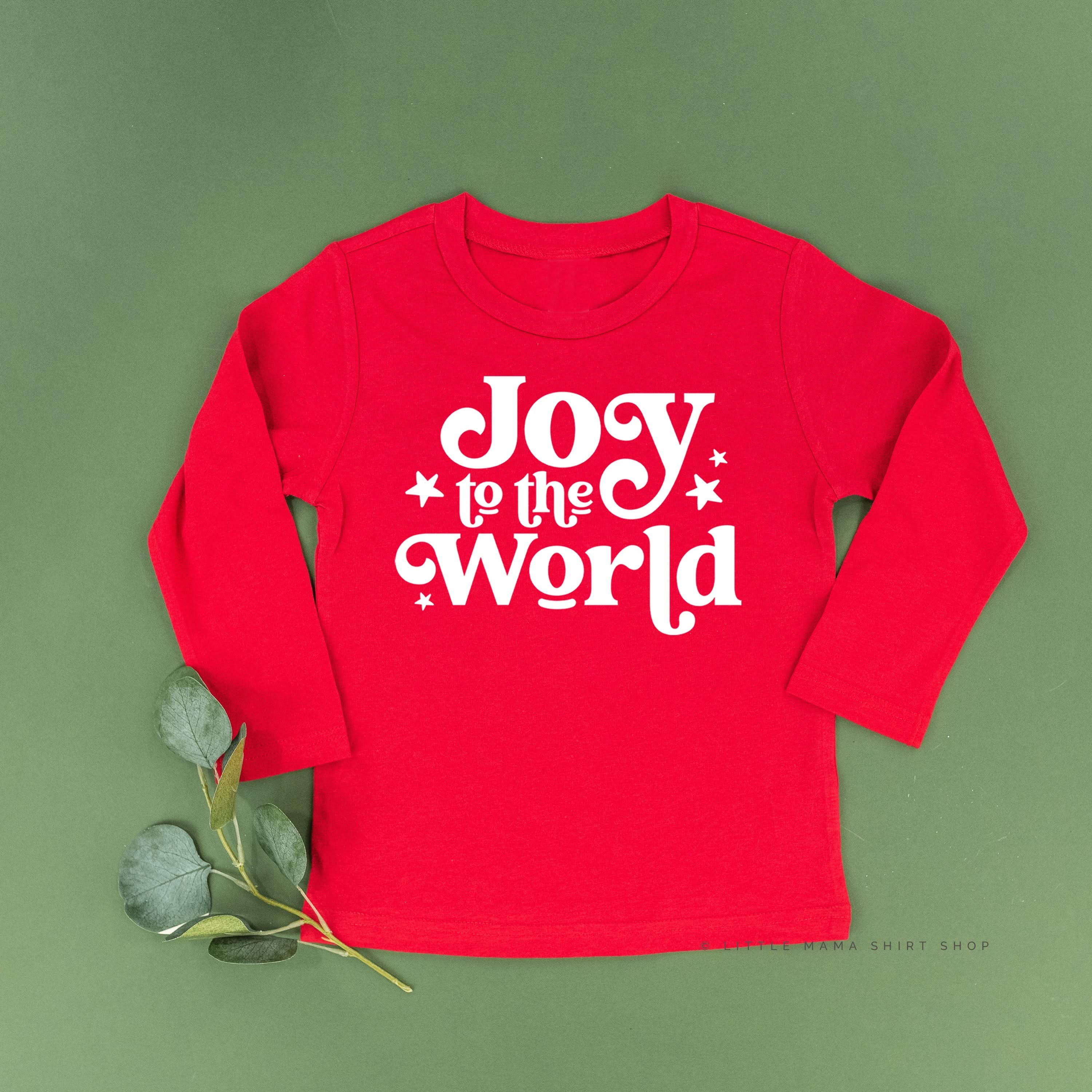 Joy To The World - Child LONG SLEEVE Tee Little Mama Shirt Shop