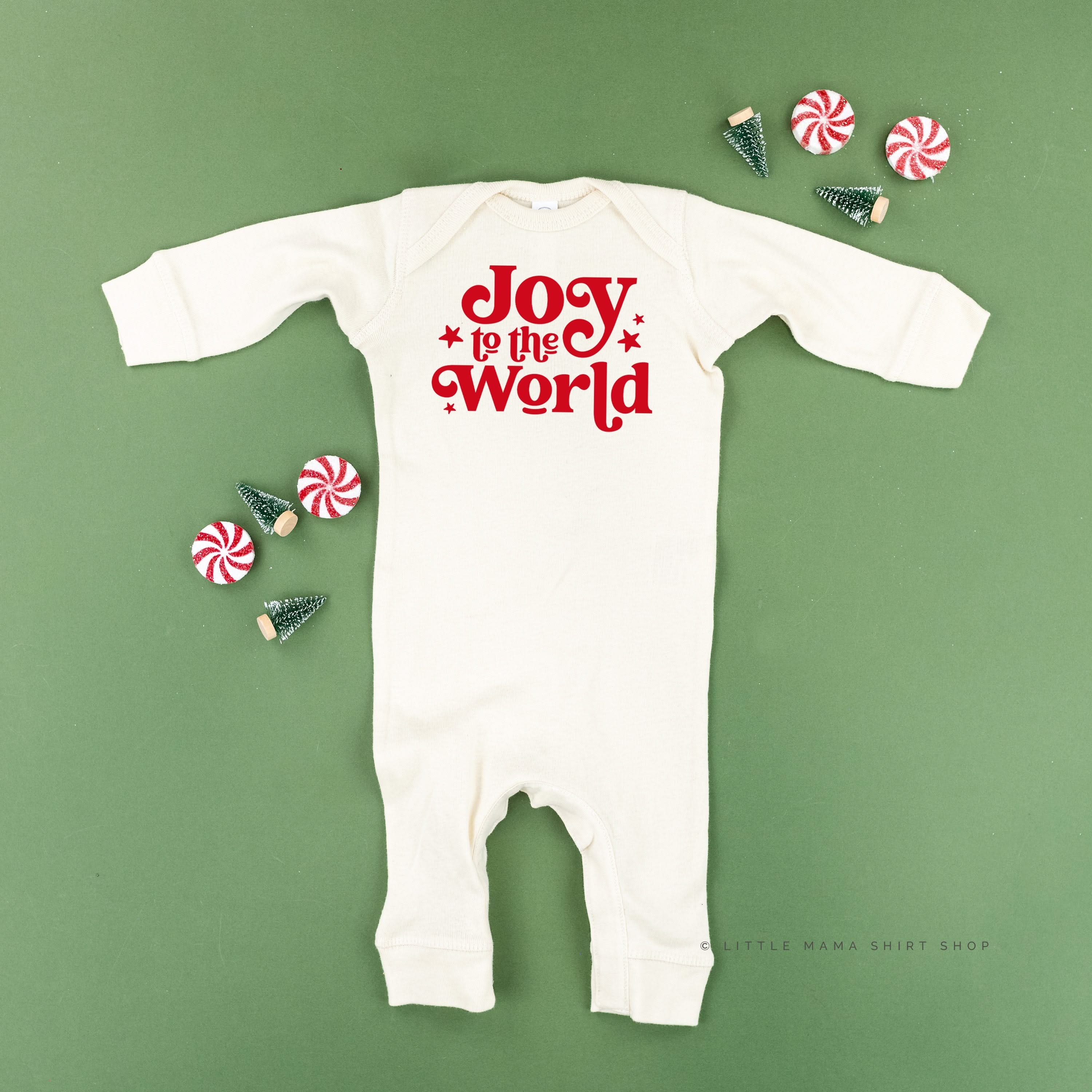 Joy To The World - Baby Sleeper Little Mama Shirt Shop