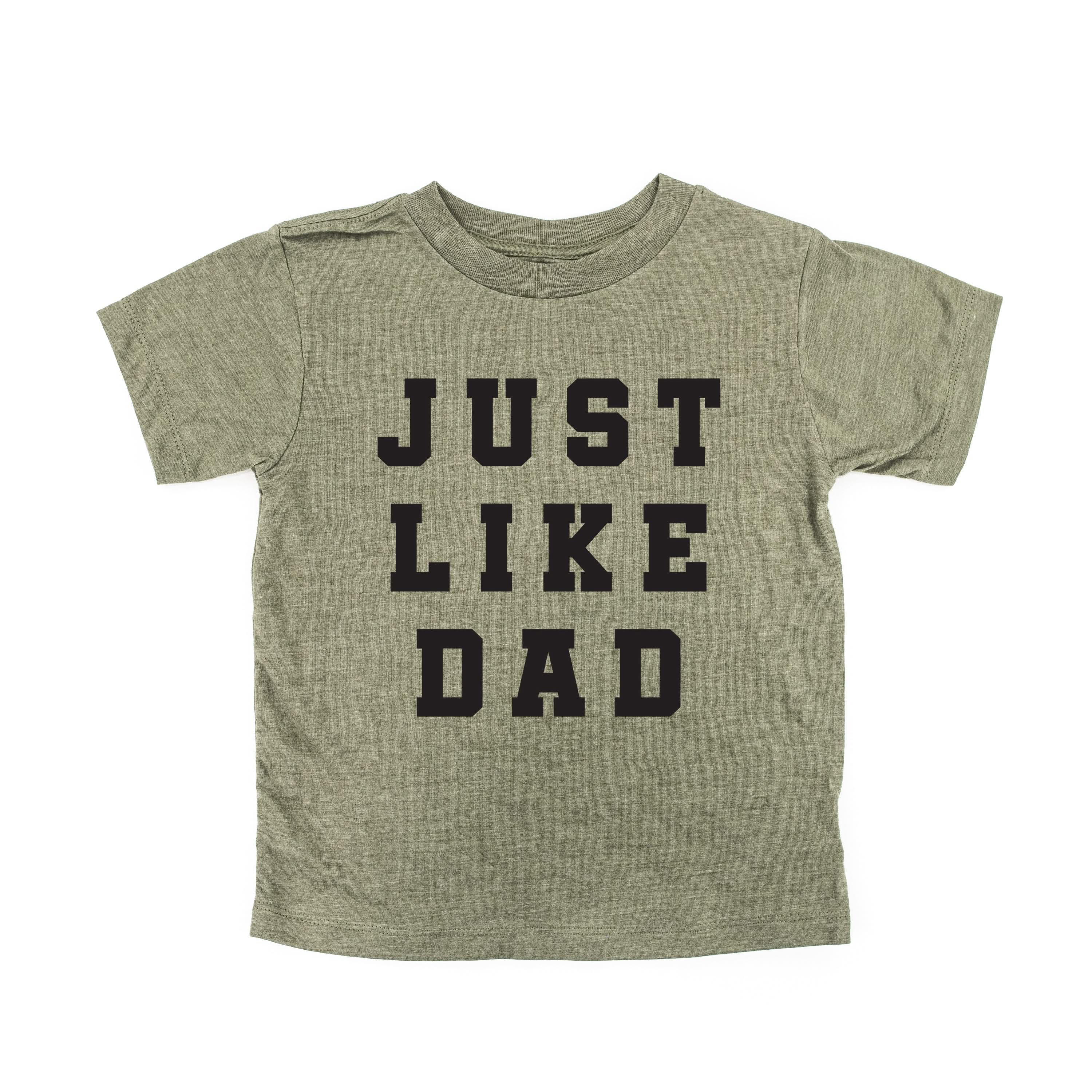 JUST LIKE DAD - Short Sleeve Child Shirt Little Mama Shirt Shop