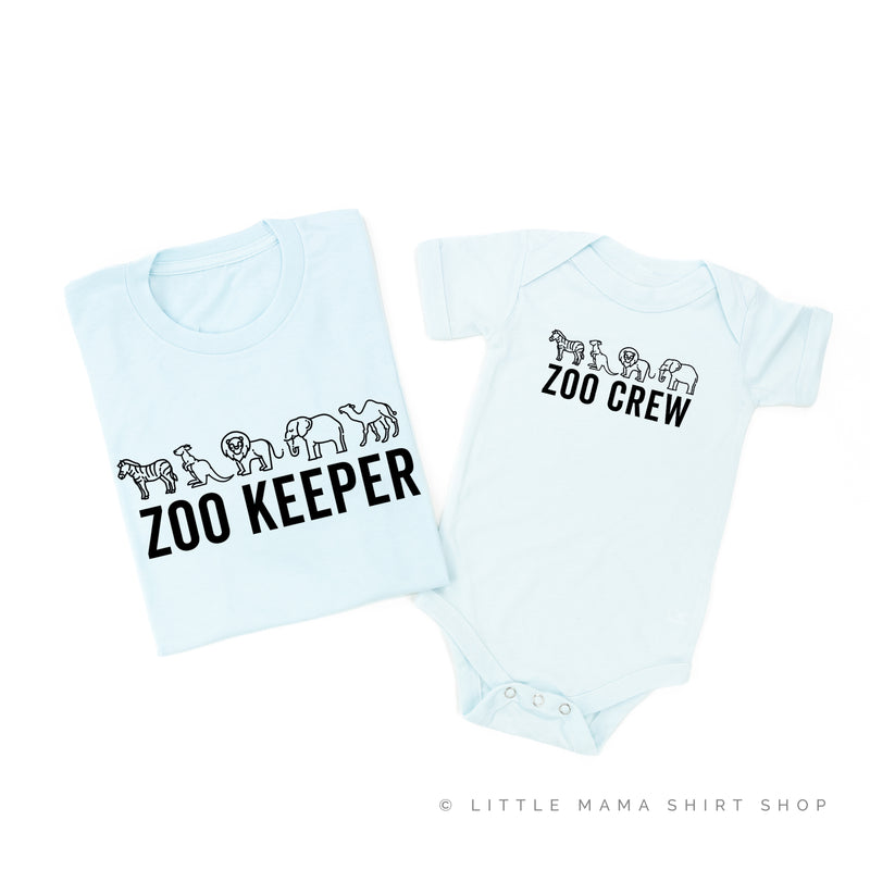 ZOO KEEPER + ZOO CREW - Set of 2 Matching Shirts