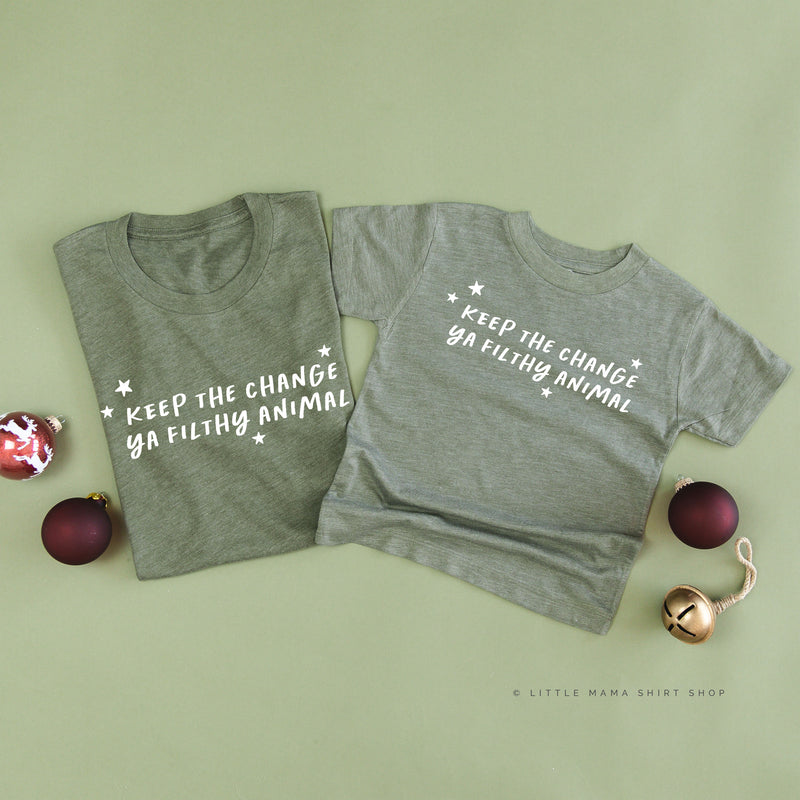 Keep The Change Ya Filthy Animal - Set of 2 Unisex Tees