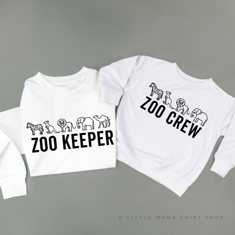 ZOO KEEPER + ZOO CREW - Set of 2 Matching Sweaters