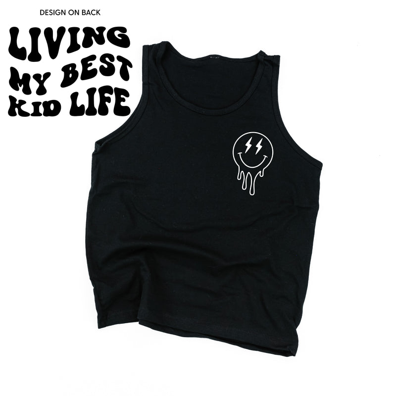 LIVING MY BEST KID LIFE (w/ Melty Lightning Eyes) - YOUTH JERSEY TANK