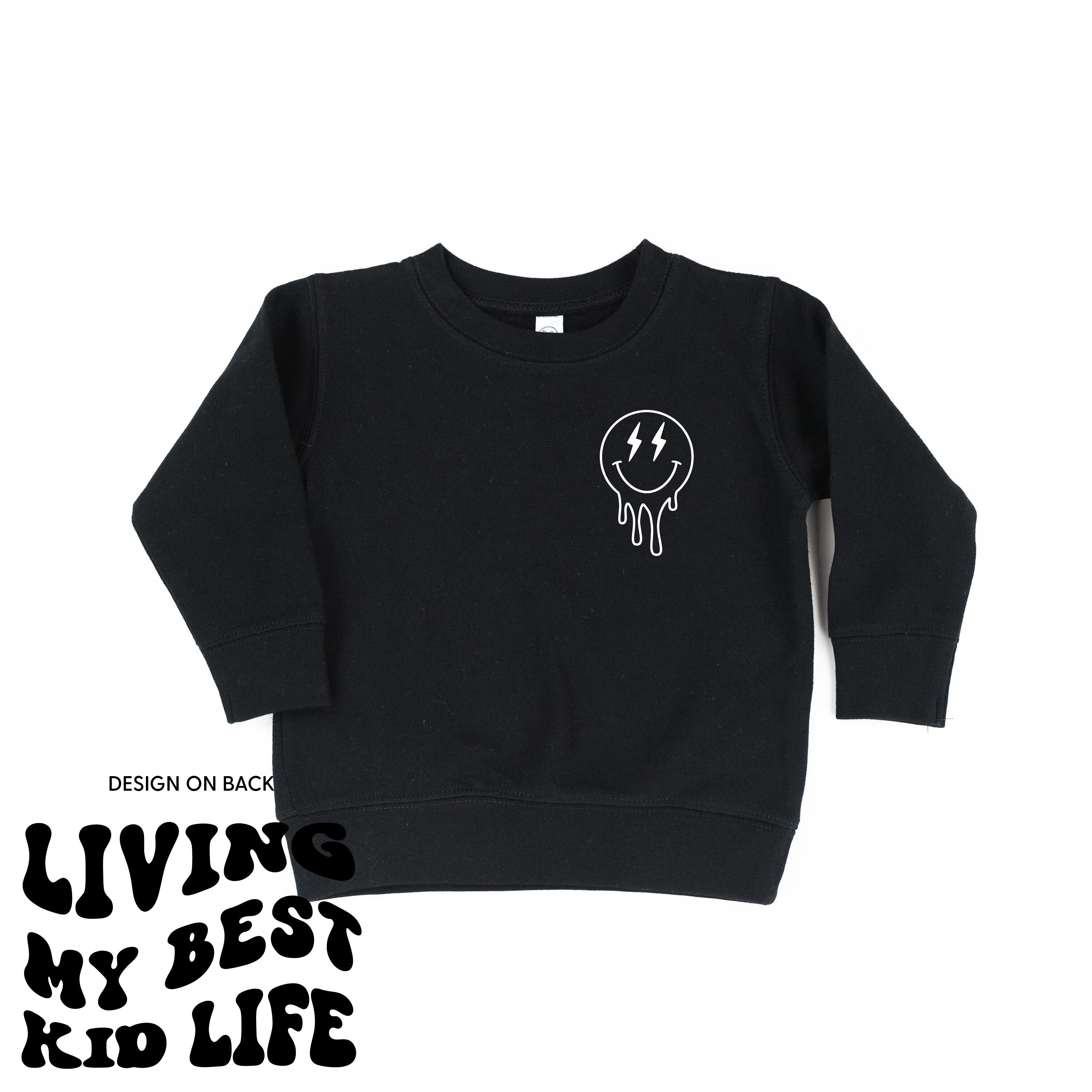 Living My Best Kid Life (w/ Melty Lightning Eyes) - Child Sweater Little Mama Shirt Shop