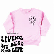 Living My Best Kid Life (w/ Melty Lightning Eyes) - Child Sweater Little Mama Shirt Shop
