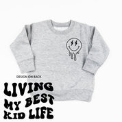 Living My Best Kid Life (w/ Melty Lightning Eyes) - Child Sweater Little Mama Shirt Shop