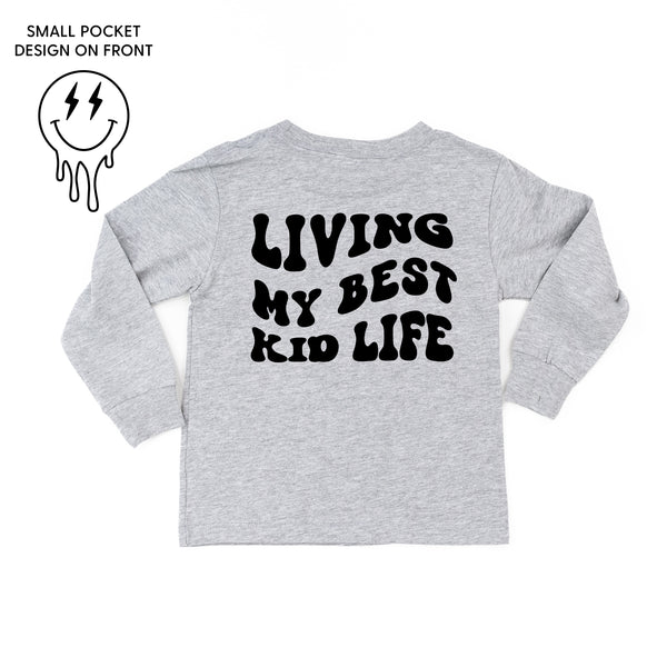LIVING MY BEST KID LIFE (w/ Melty Lightning Eyes) - Long Sleeve Child Shirt