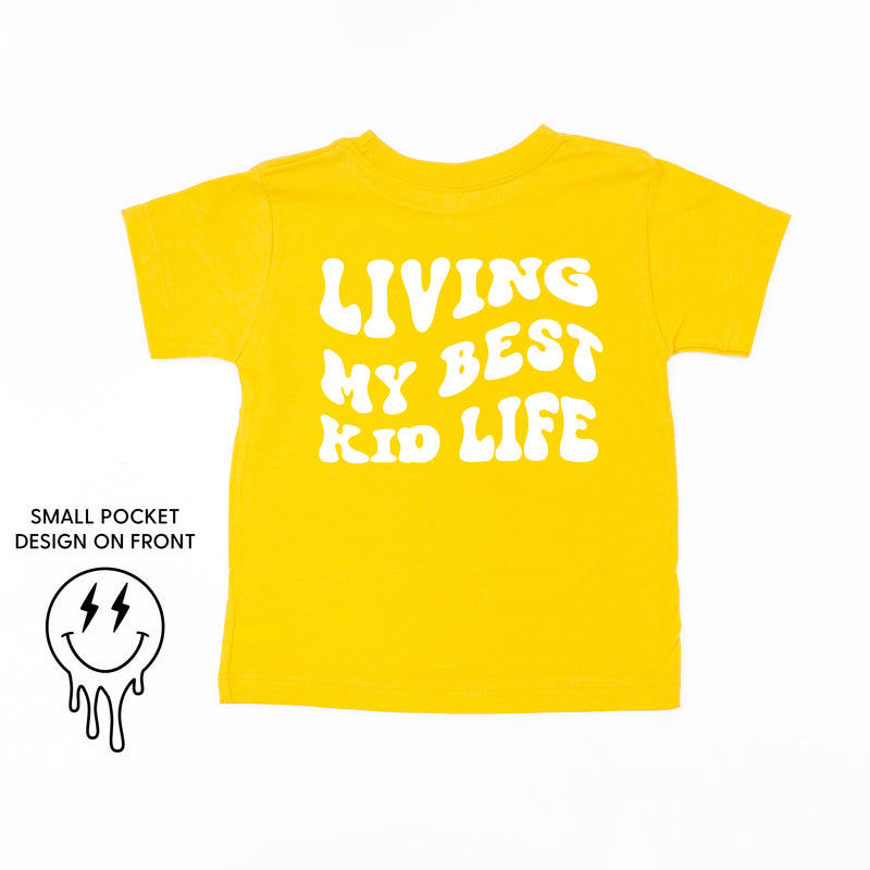 LIVING MY BEST KID LIFE (w/ Melty Lightning Eyes) - Short Sleeve Child Tee