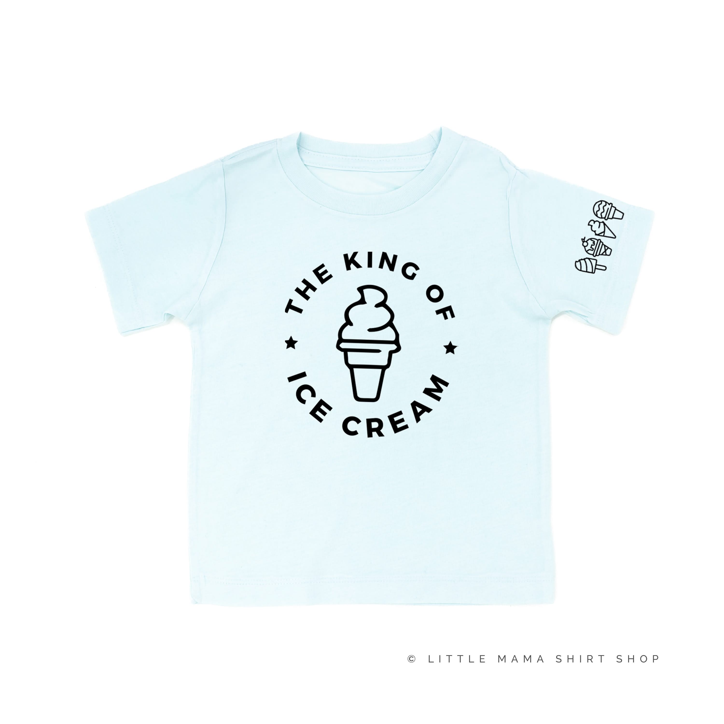 The King of Ice Cream - (Full Size) - Ice Cream Sleeve Detail - Child Tee