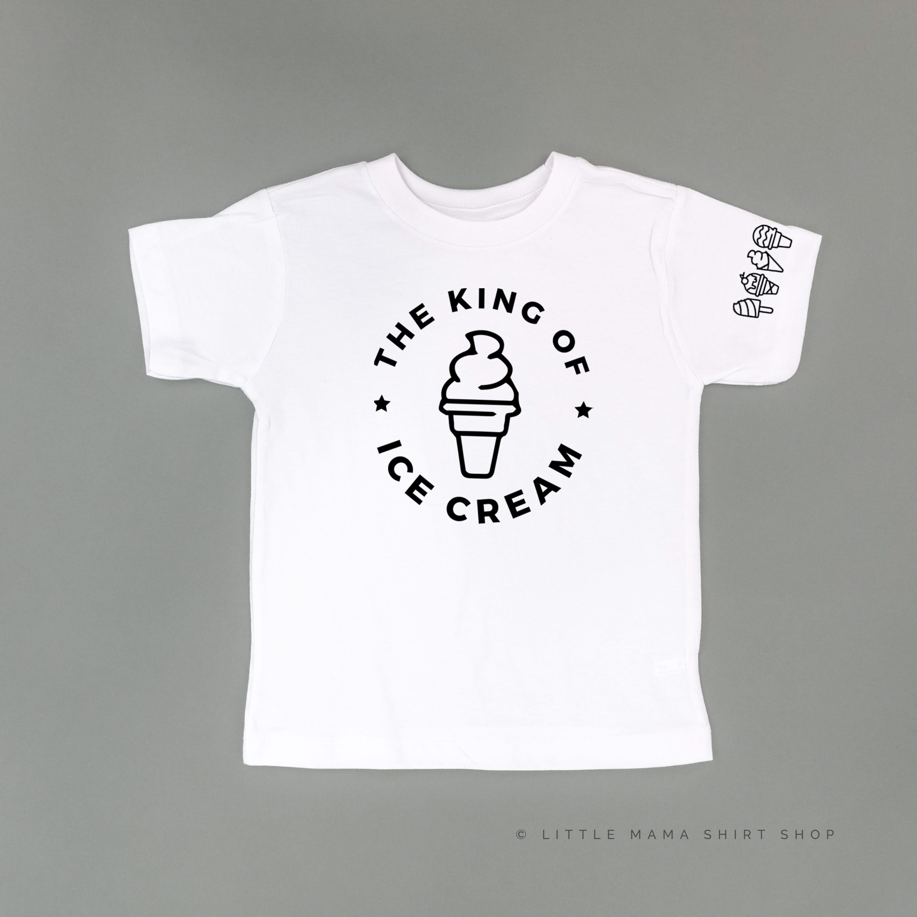 The King of Ice Cream - (Full Size) - Ice Cream Sleeve Detail - Child Tee