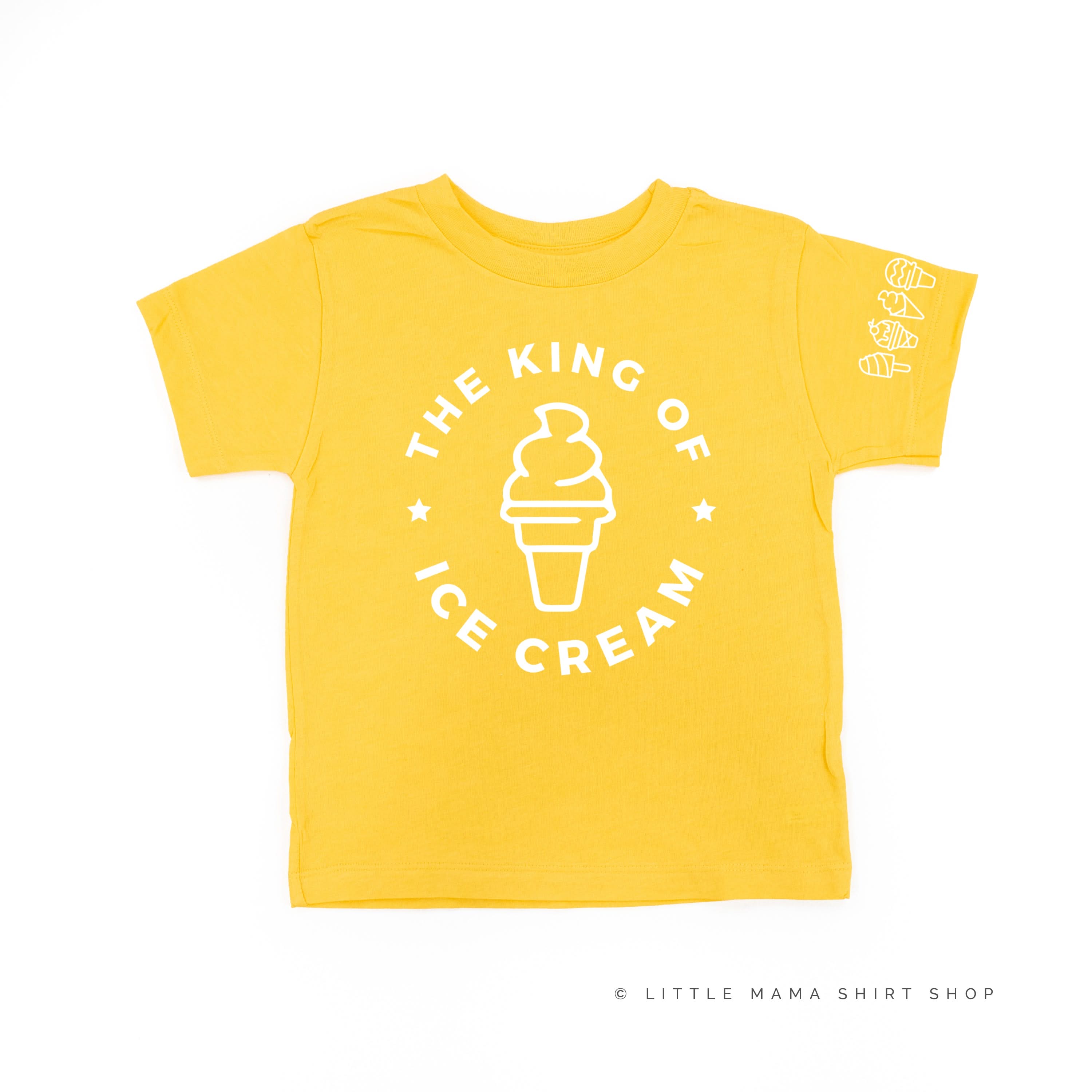 The King of Ice Cream - (Full Size) - Ice Cream Sleeve Detail - Child Tee