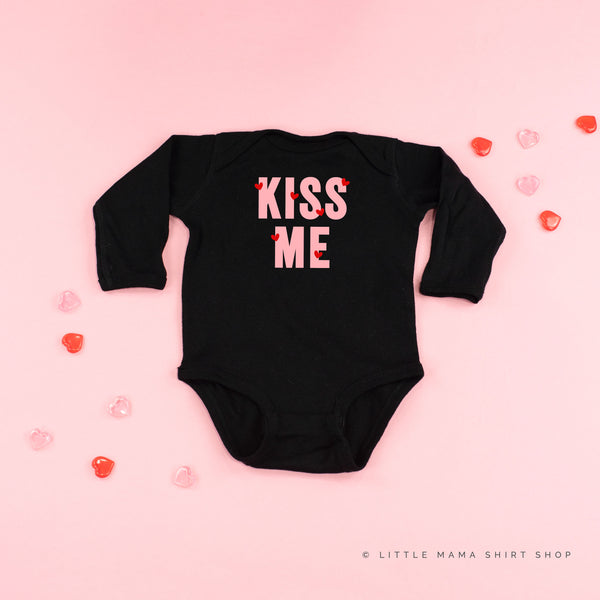 Kiss Me - Mini Hearts - Child LONG SLEEVE Tee