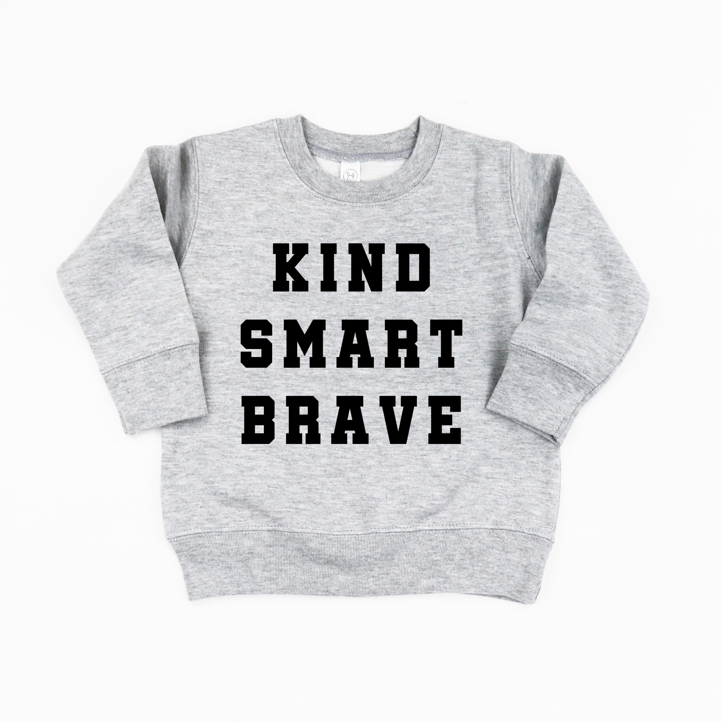 Kind Smart Brave - Varsity - Child Sweater Little Mama Shirt Shop