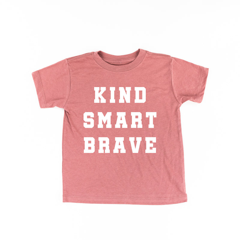 Kind Smart Brave - Varsity - Short Sleeve Child Shirt