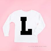 VARSITY INITIALS - Long Sleeve Child Shirt Little Mama Shirt Shop