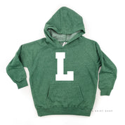 VARSITY INITIALS - Child Hoodie Little Mama Shirt Shop LLC