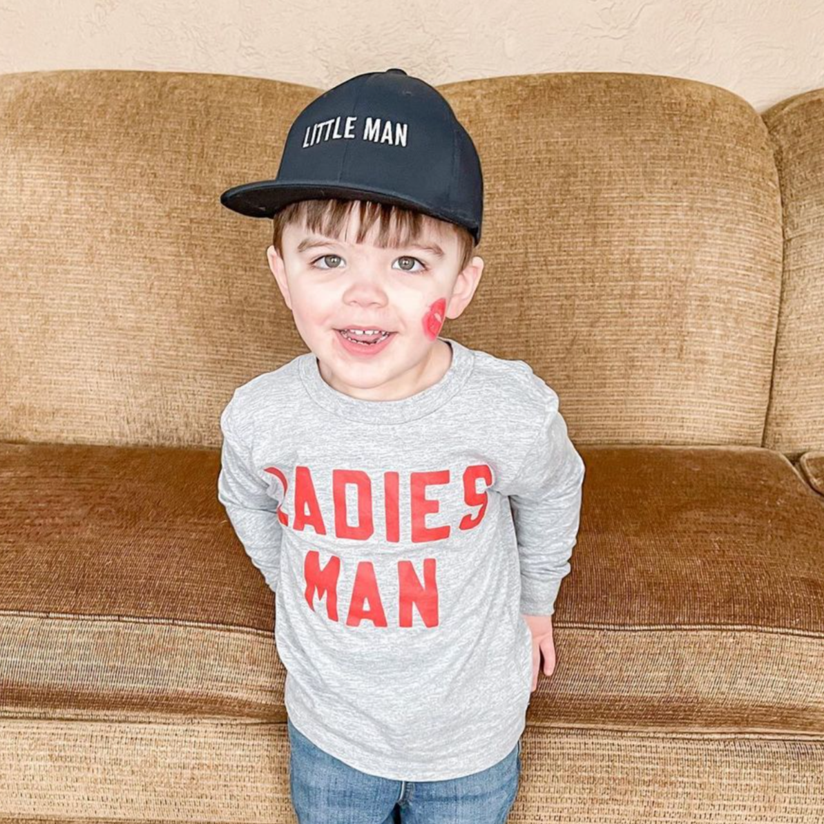 Ladies Man - Child LONG SLEEVE Tee Little Mama Shirt Shop