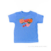 Group of Smiley Fruit - Short Sleeve Child Tee Little Mama Shirt Shop