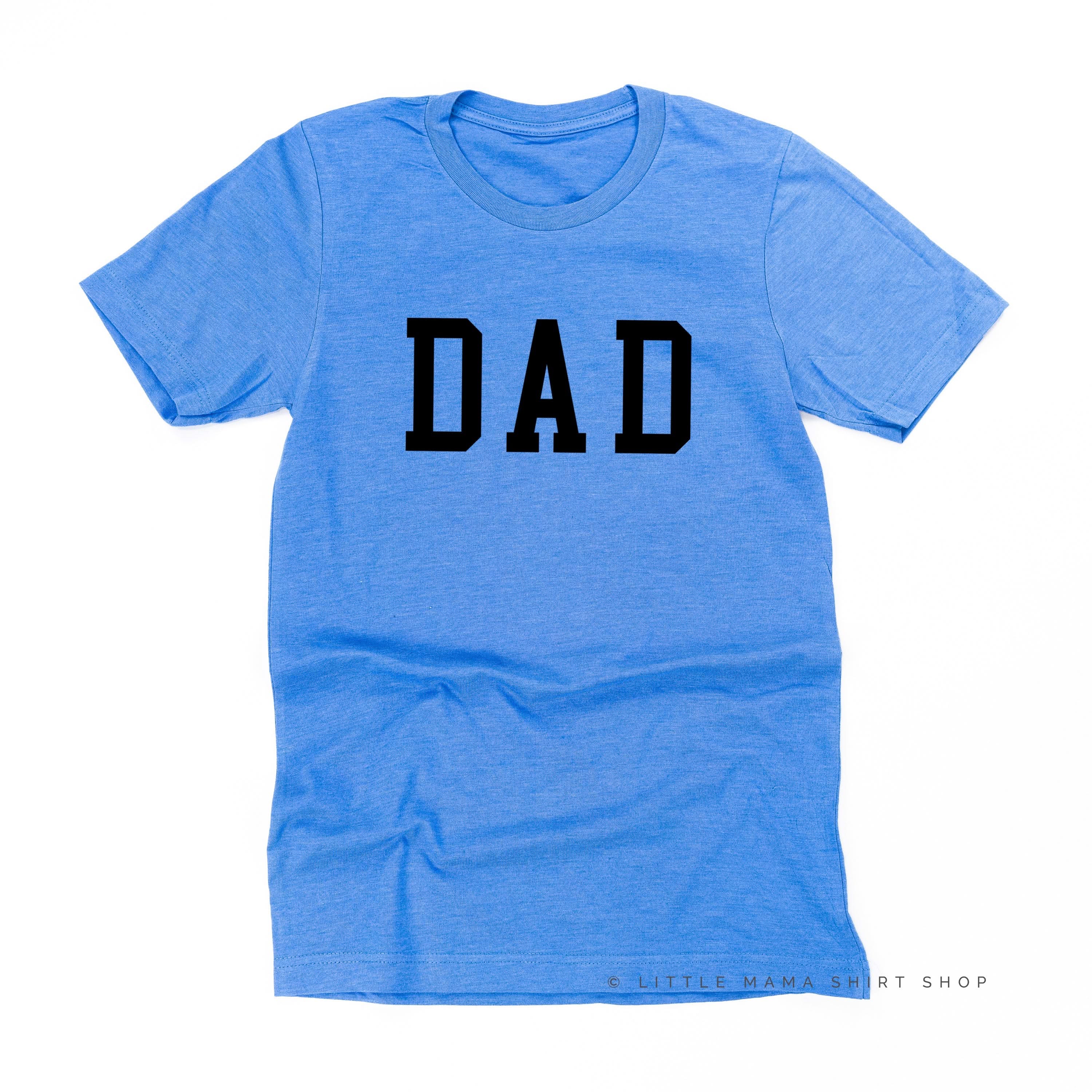 Dad - Varsity Straight Line - Unisex Tee Little Mama Shirt Shop