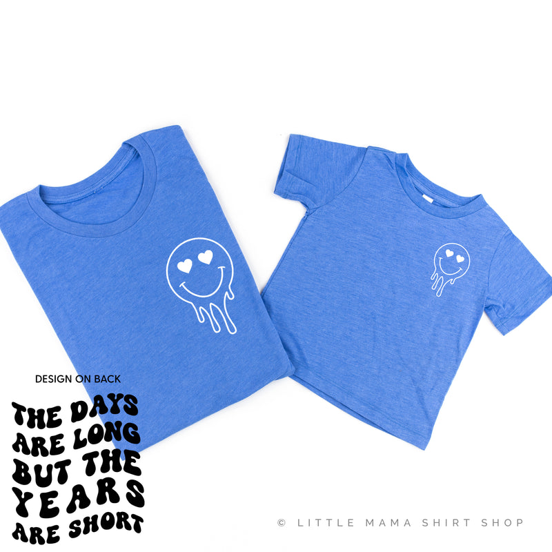 THE DAYS ARE LONG BUT THE YEARS ARE SHORT - (w/ Melty Heart Eyes) - Set of 2 Matching Shirts