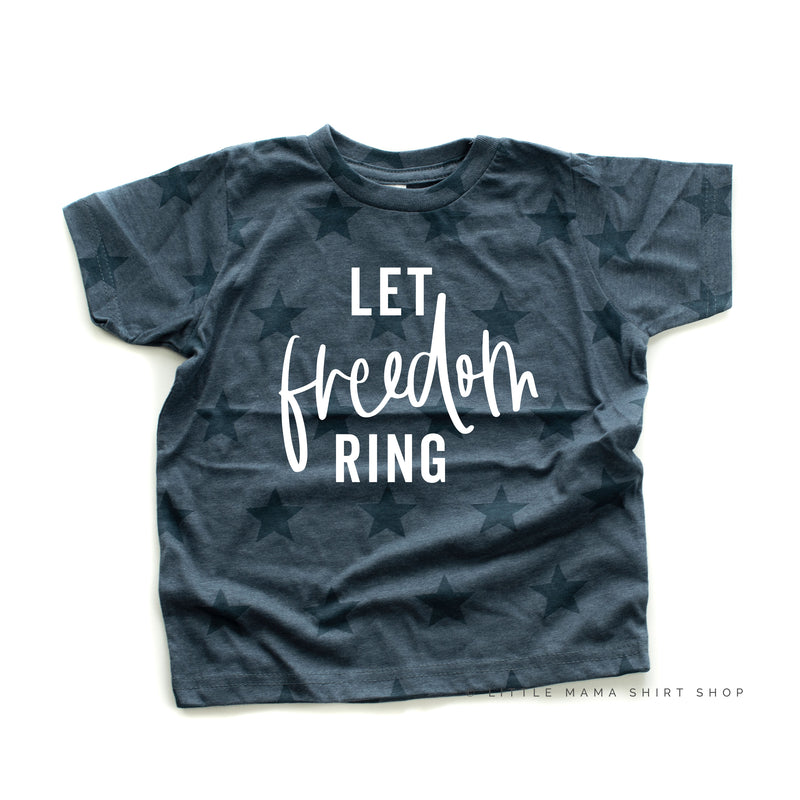 Let Freedom Ring - Script - Short Sleeve STAR Child Shirt