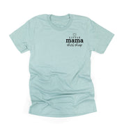 Little Mama Shirt Shop® Logo Tee (Pocket Logo Front, Large Logo on Back) - Unisex Tee Little Mama Shirt Shop