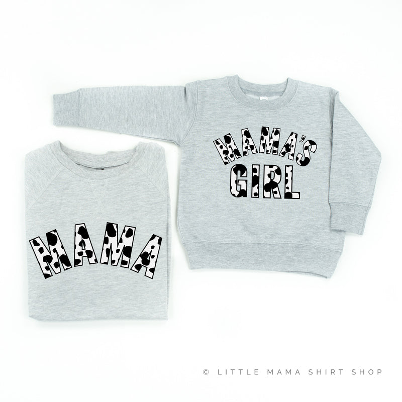 MAMA / MAMA'S GIRL - Cow Print - Set of 2 Matching Sweaters