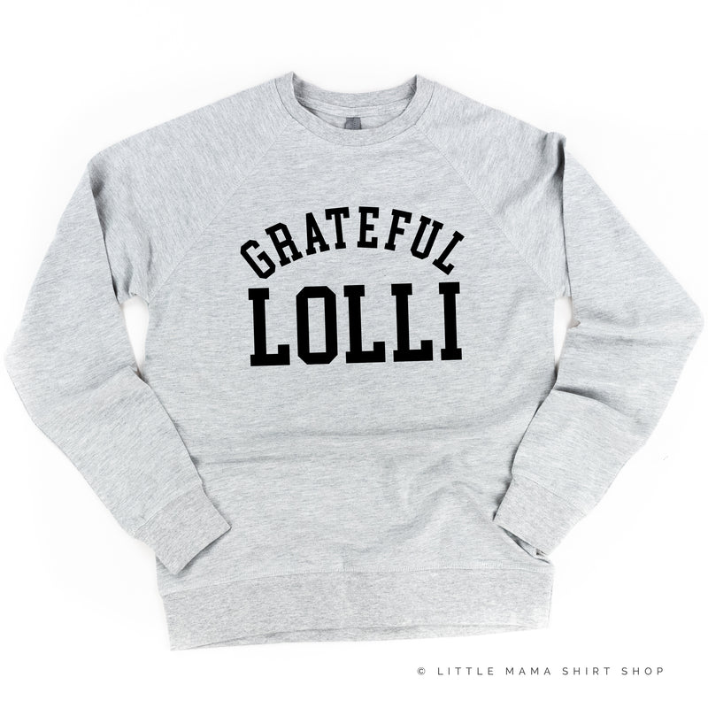 Grateful Lolli - (Varsity) - Lightweight Pullover Sweater