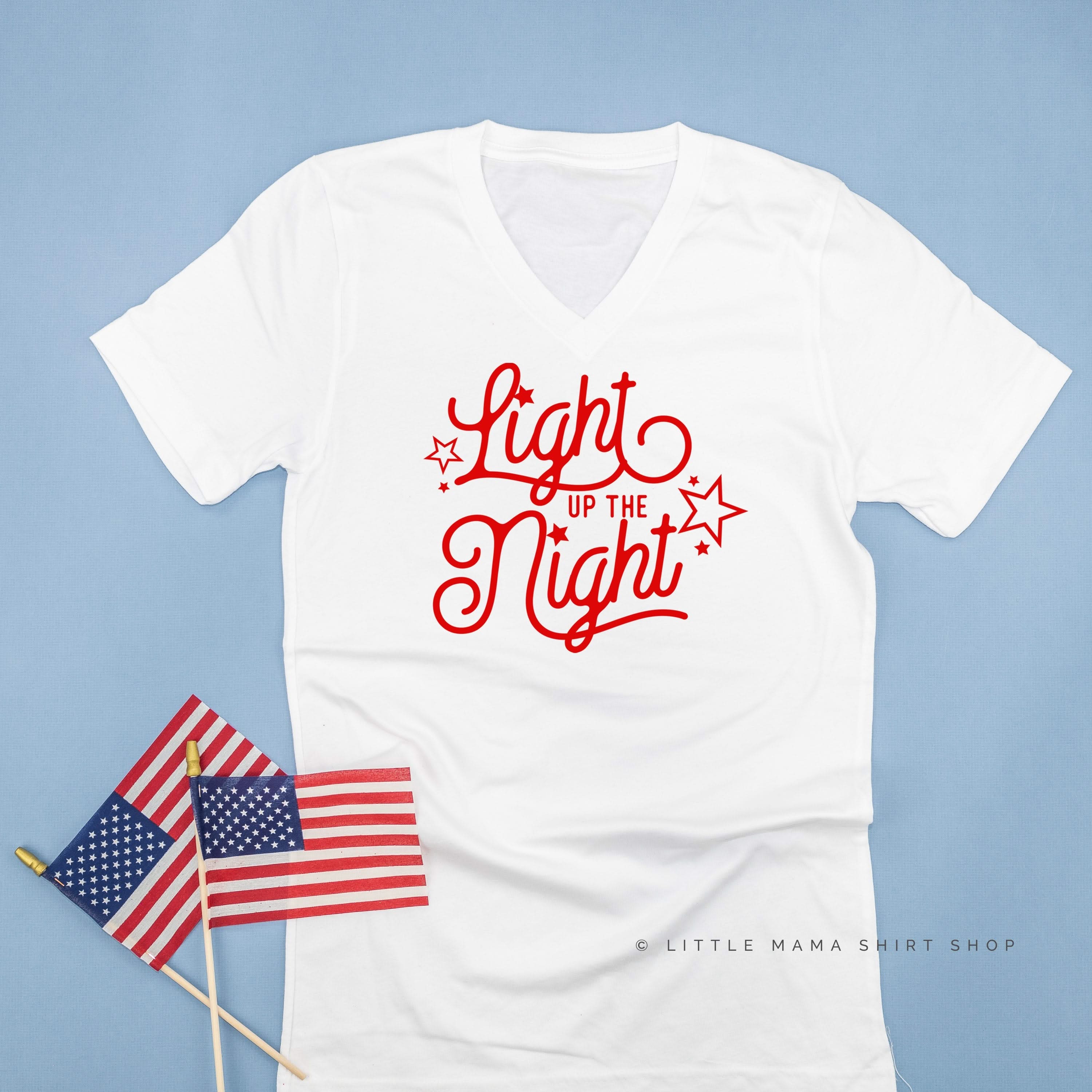 LIGHT UP THE NIGHT - Unisex Tee Little Mama Shirt Shop