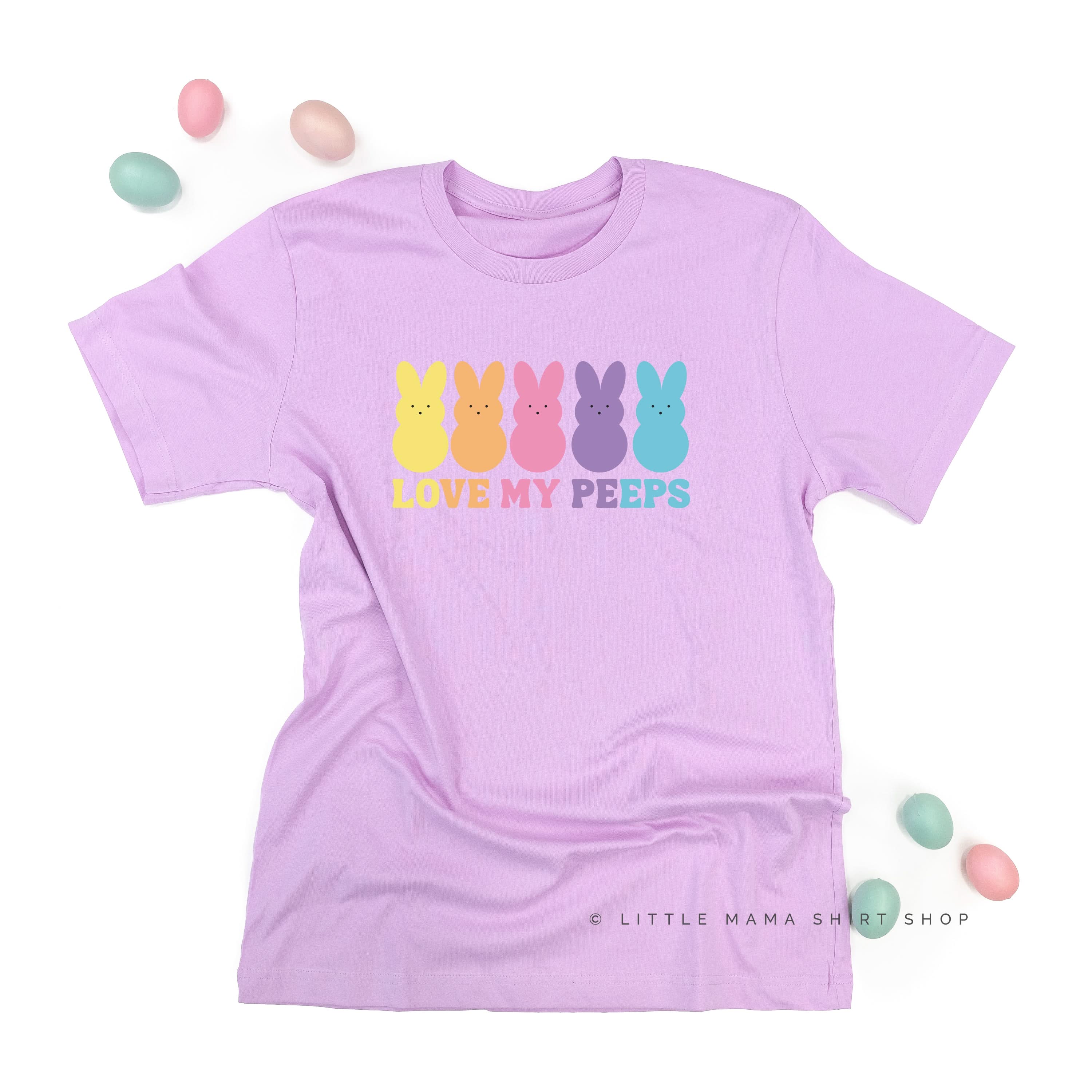 Love My Peeps - Neon - Unisex Tee Little Mama Shirt Shop