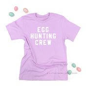 Block Font - Egg Hunting Crew - Unisex Tee Little Mama Shirt Shop