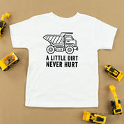 A LITTLE DIRT NEVER HURT - CONSTRUCTION - Short Sleeve Child Shirt Little Mama Shirt Shop