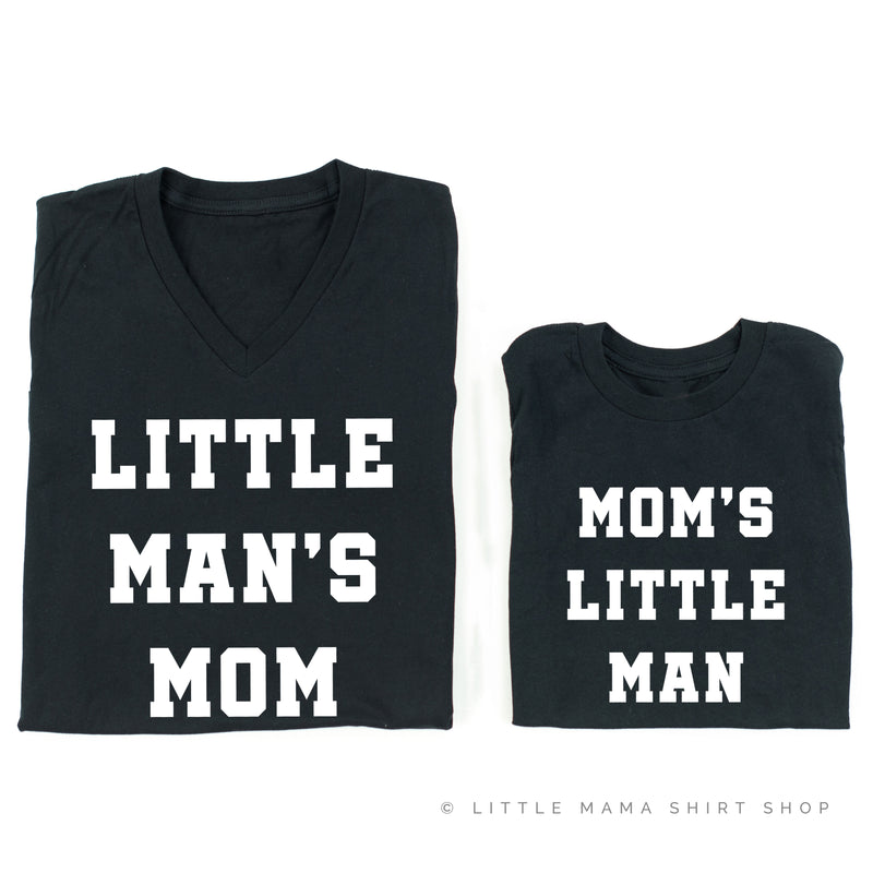 MOM'S LITTLE MAN / LITTLE MAN'S MOM - Set of 2 Shirts
