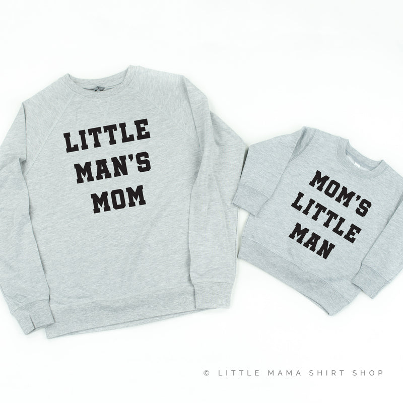 MOM'S LITTLE MAN / LITTLE MAN'S MOM - Set of 2 Matching Sweaters
