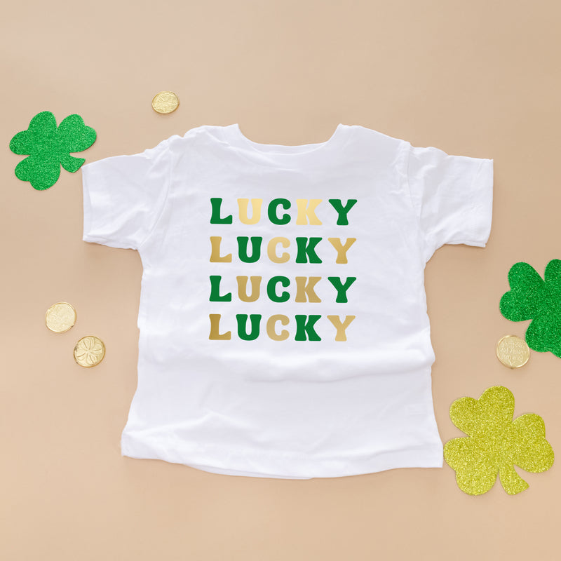 LUCKY X4 - Short Sleeve Child Shirt
