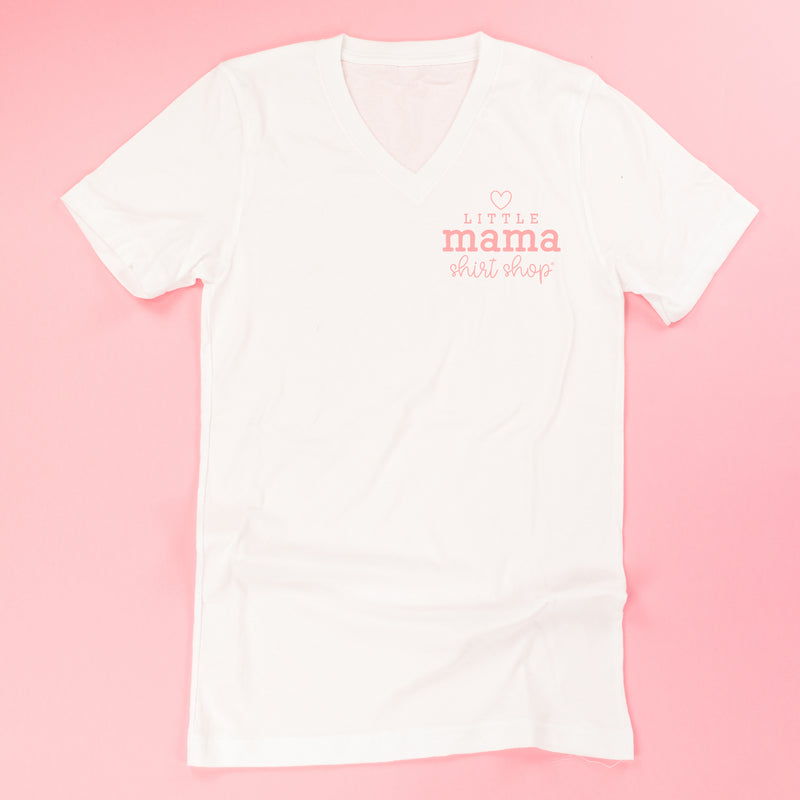 Little Mama Shirt Shop® Logo Tee (Pocket Logo Front, Large Logo on Back) - Unisex Tee