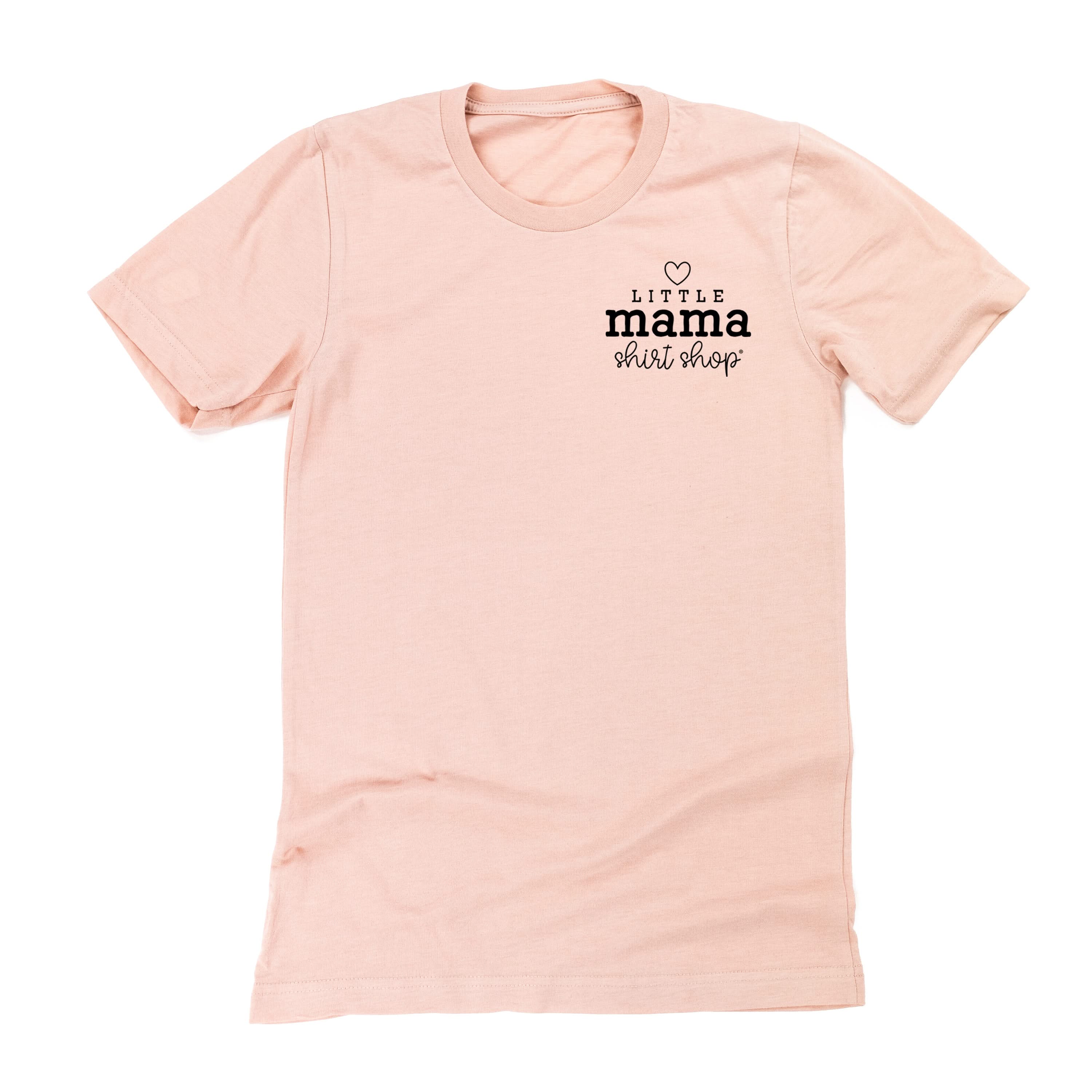 Little Mama Shirt Shop® Logo Tee (Pocket Logo Front, Large Logo on Back) - Unisex Tee Little Mama Shirt Shop
