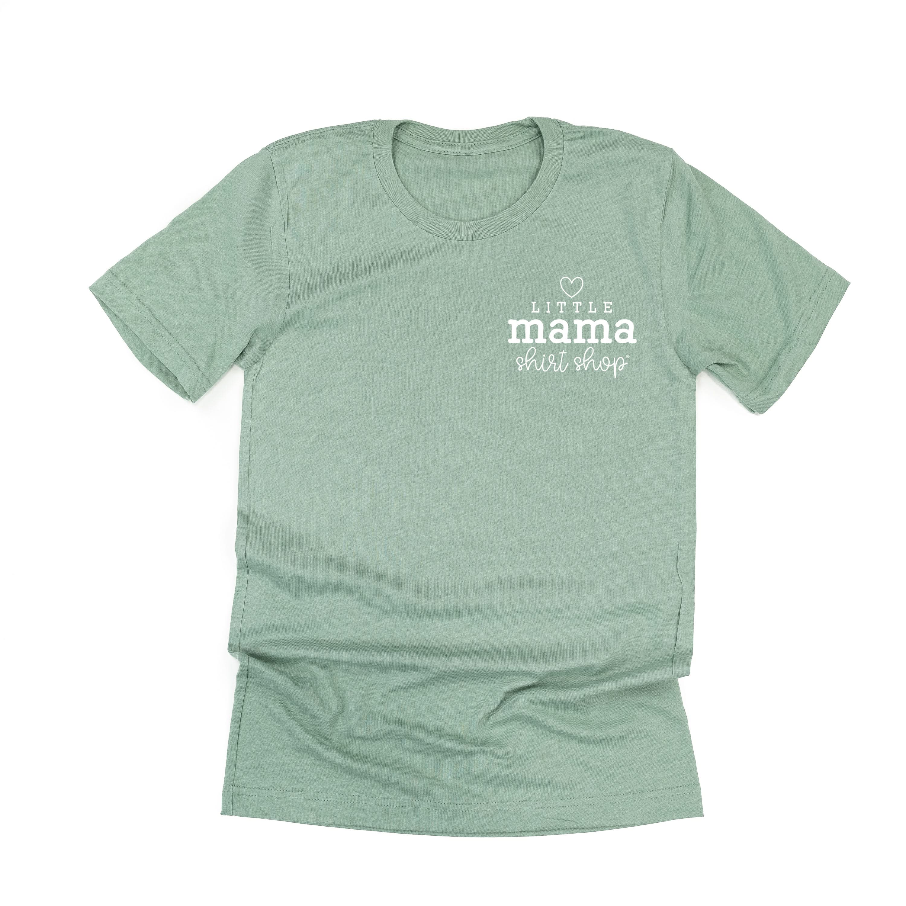 Little Mama Shirt Shop® Logo Tee (Pocket Logo Front, Large Logo on Back) - Unisex Tee Little Mama Shirt Shop