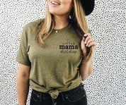 Little Mama Shirt Shop® Logo Tee (Pocket Logo Front, Large Logo on Back) - Unisex Tee Little Mama Shirt Shop