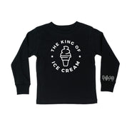 The King of Ice Cream - (Full Size) - Ice Cream Wrist Detail - Child Long Sleeve Tee
