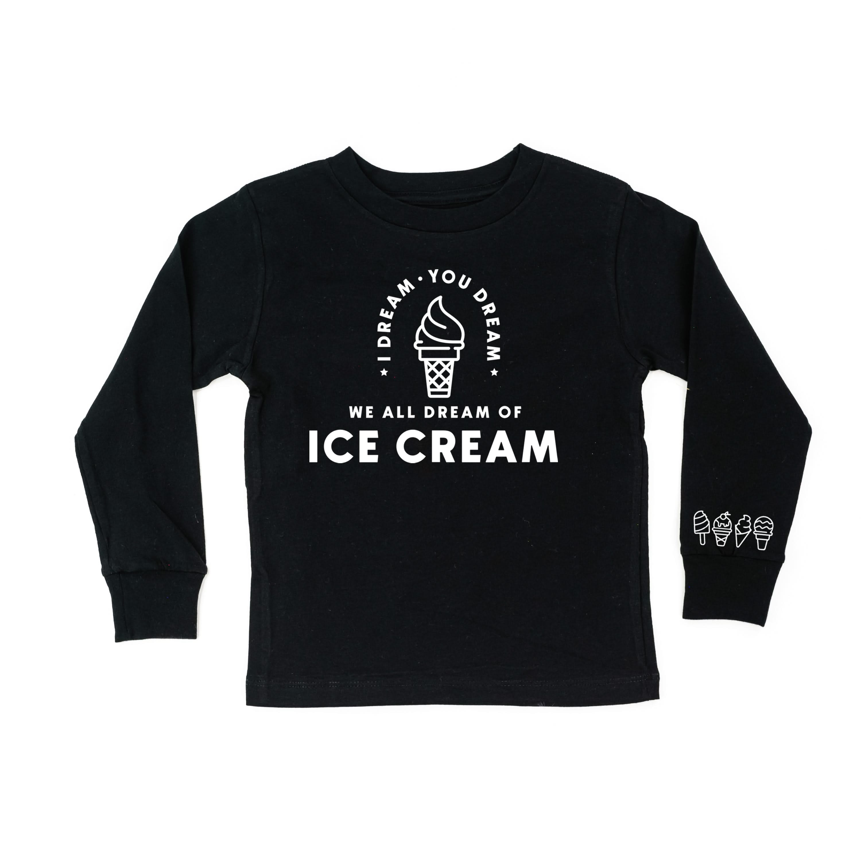 I Dream of Ice Cream - Ice Cream Wrist Detail - Child Long Sleeve Tee