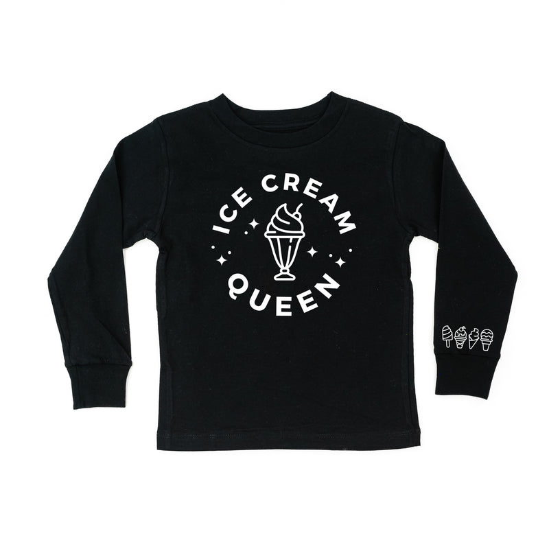 Ice Cream Queen - (Full Size) - Ice Cream Wrist Detail - Long Sleeve Child Shirt