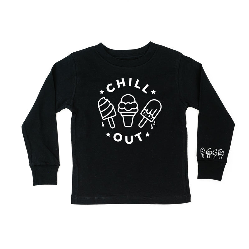 CHILL OUT  - Ice Cream Wrist Detail - Long Sleeve Child Shirt