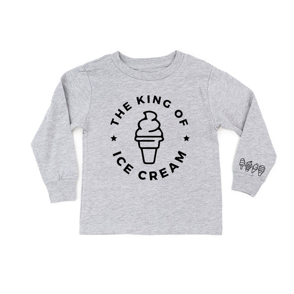 The King of Ice Cream - (Full Size) - Ice Cream Wrist Detail - Long Sleeve Child Shirt