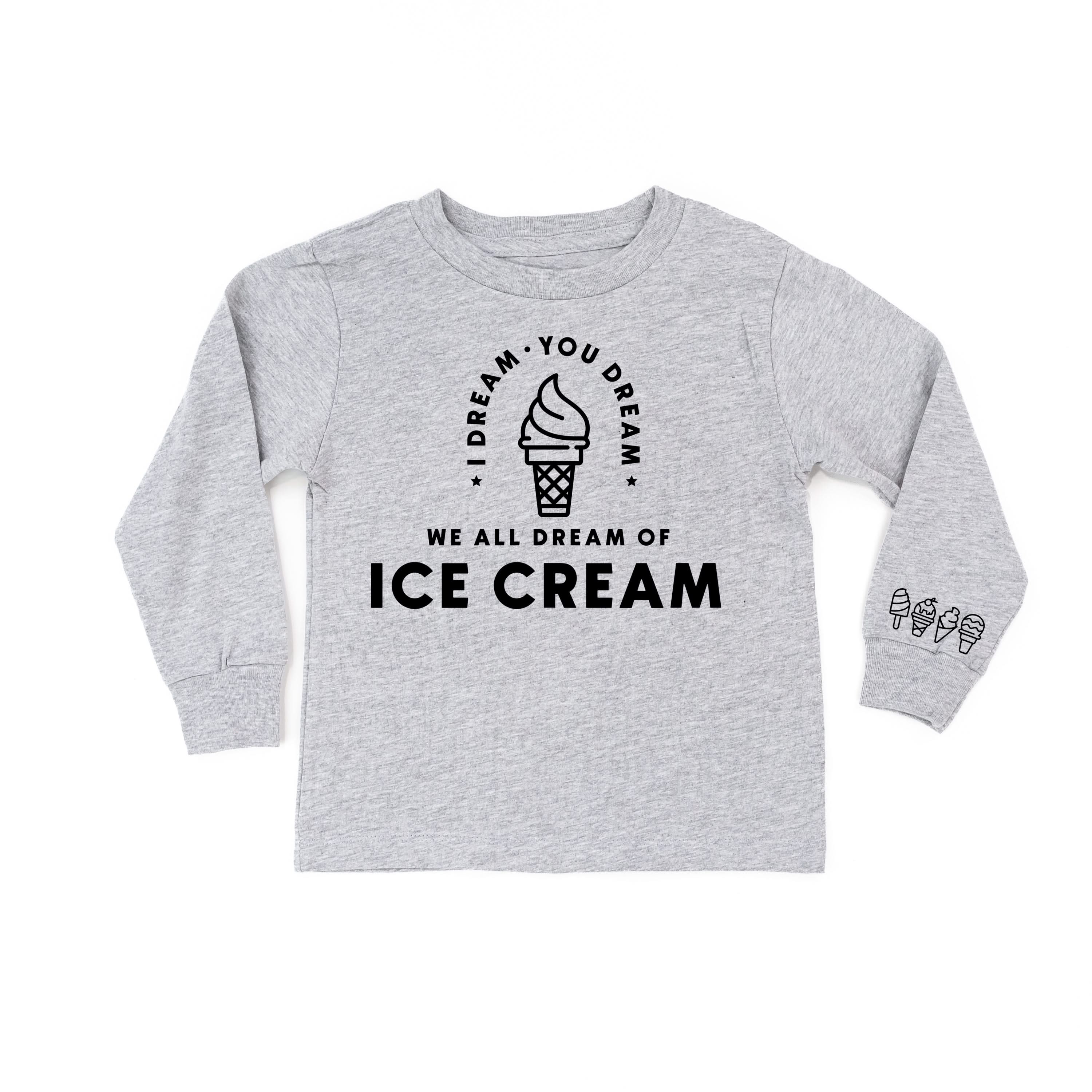 I Dream of Ice Cream - Ice Cream Wrist Detail - Child Long Sleeve Tee